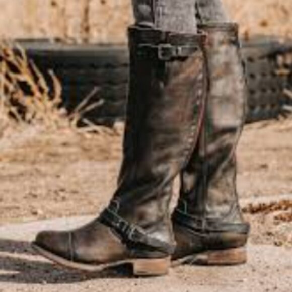 Freebird by Steven ROADEY Leather Strappy Boots - Picture 15 of 15